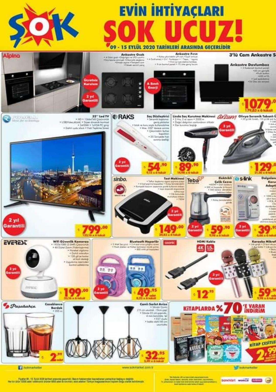 ŞOK 9 EYLÜL 2020 AKTÜEL ÜRÜNLER KATALOĞU