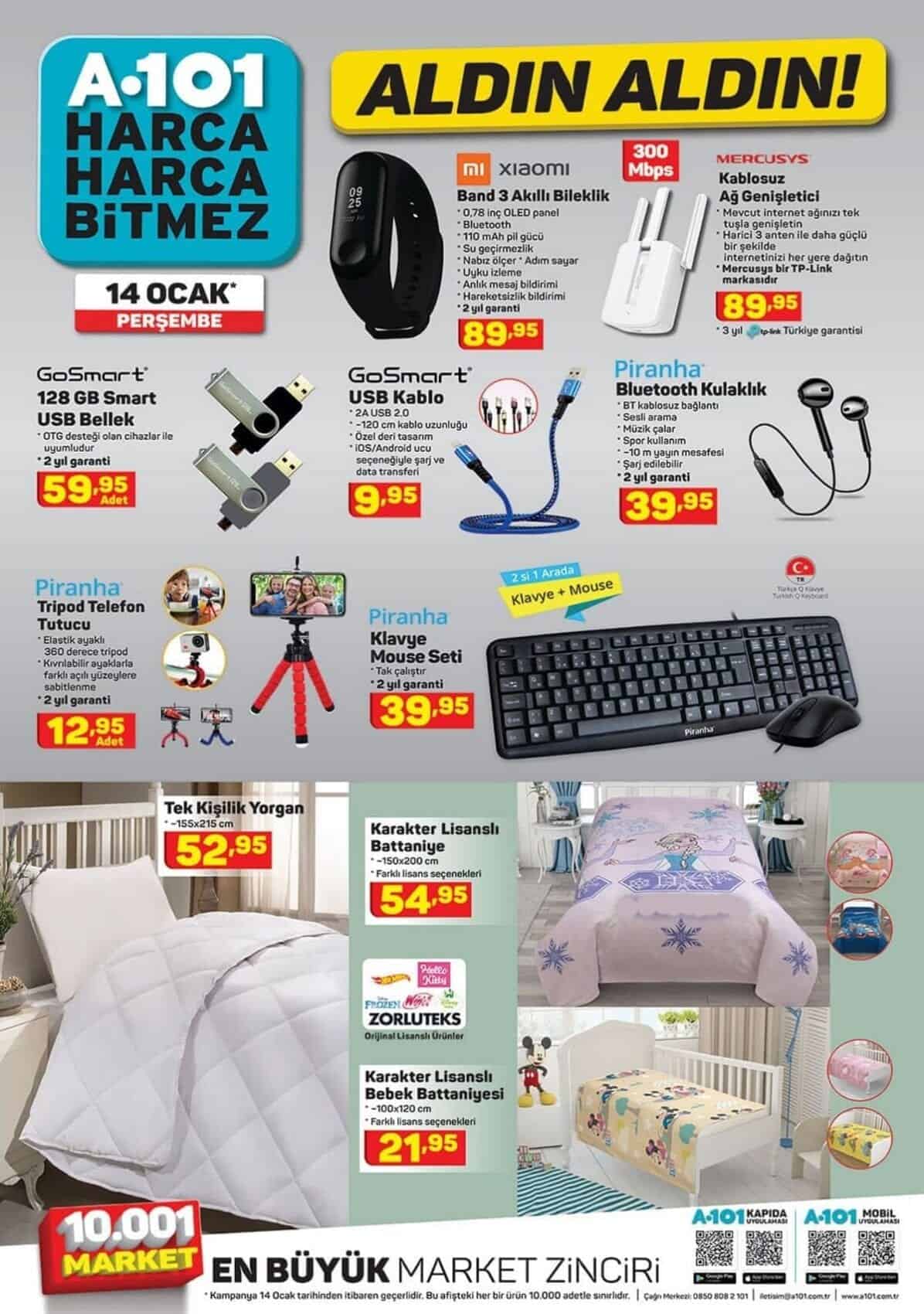 A101 14 OCAK 2021 AKTÜEL ÜRÜNLER KATALOĞU