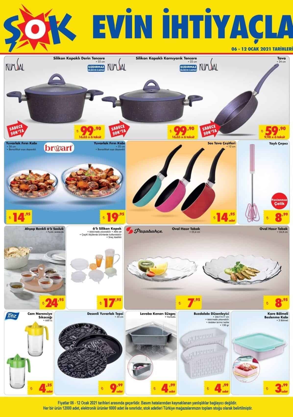 ŞOK 6 OCAK 2021 AKTÜEL ÜRÜNLER KATALOĞU