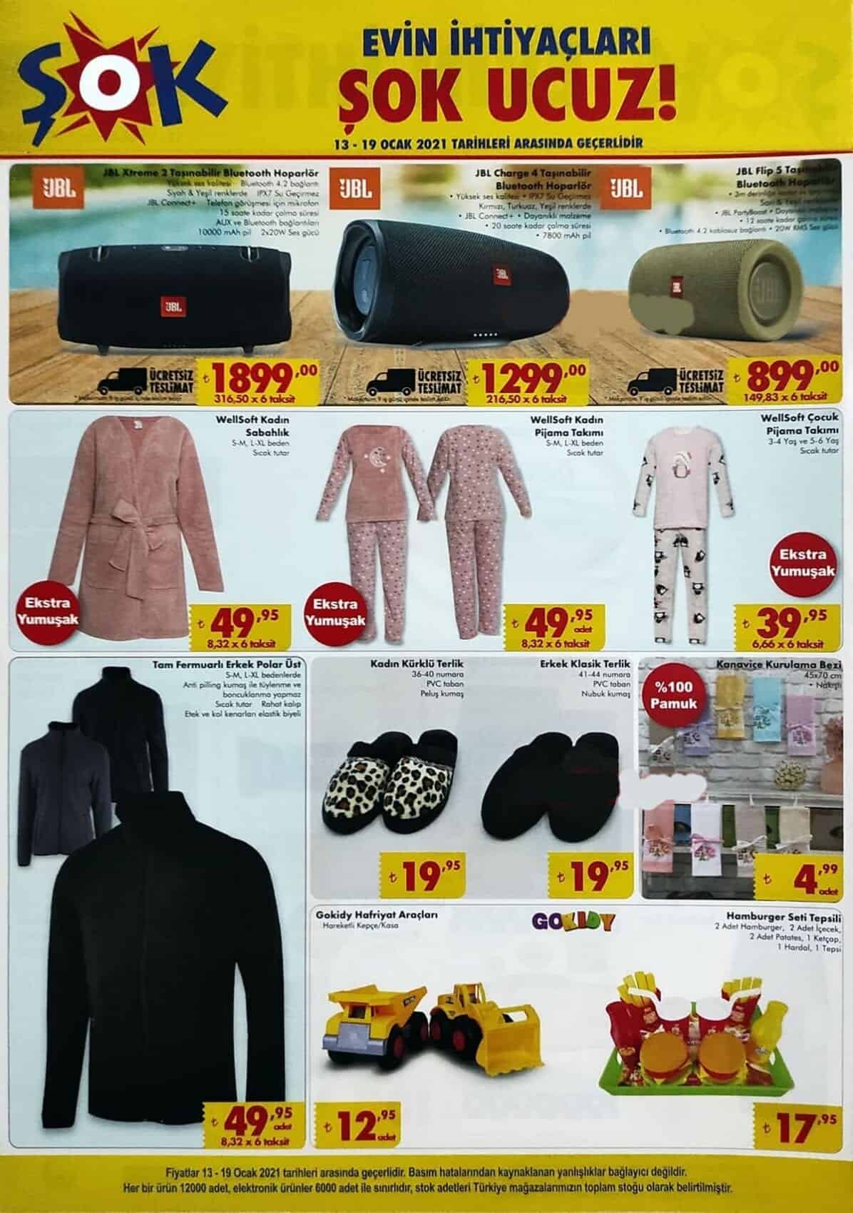 ŞOK 13 OCAK 2021 AKTÜEL ÜRÜNLER KATALOĞU