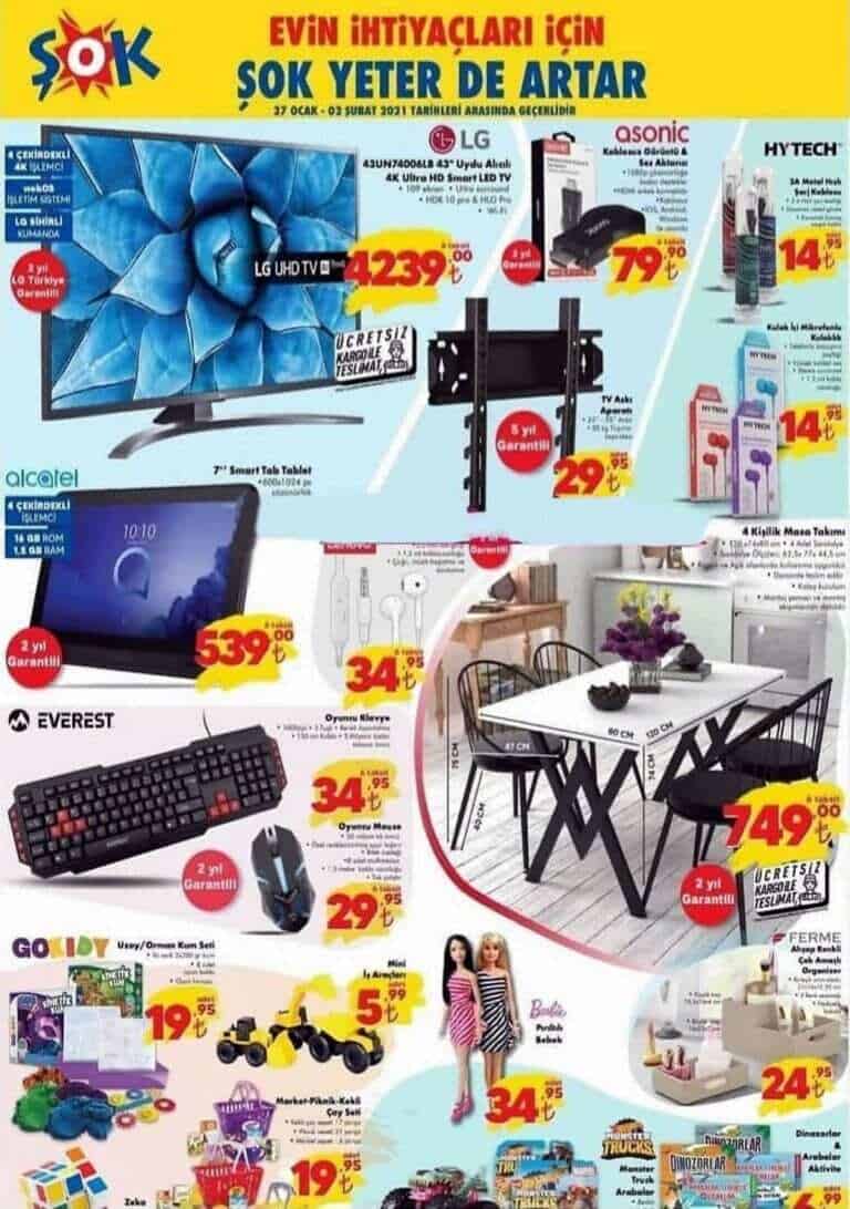 ŞOK 27 OCAK 2021 AKTÜEL ÜRÜNLER KATALOĞU ŞOK 27 OCAK 2021 AKTÜEL ÜRÜNLER KATALOĞU