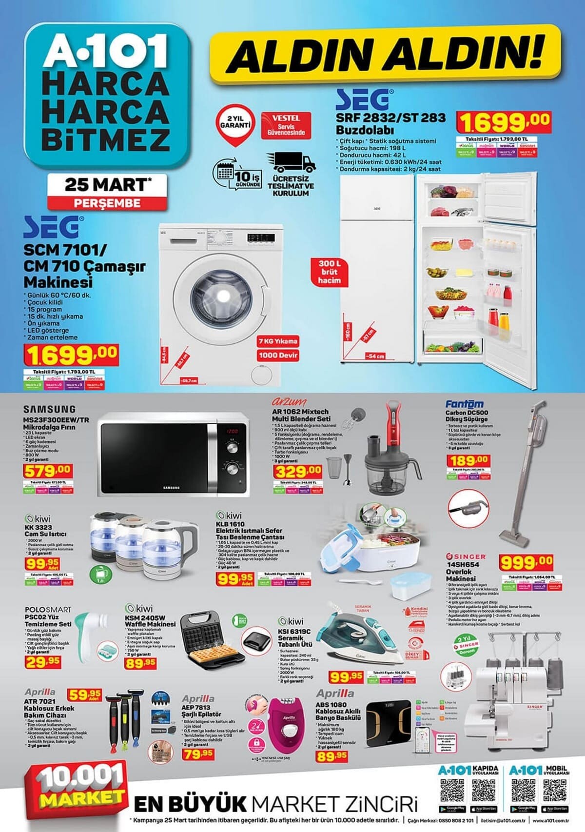 25 mart a101 aktüel ürünleri