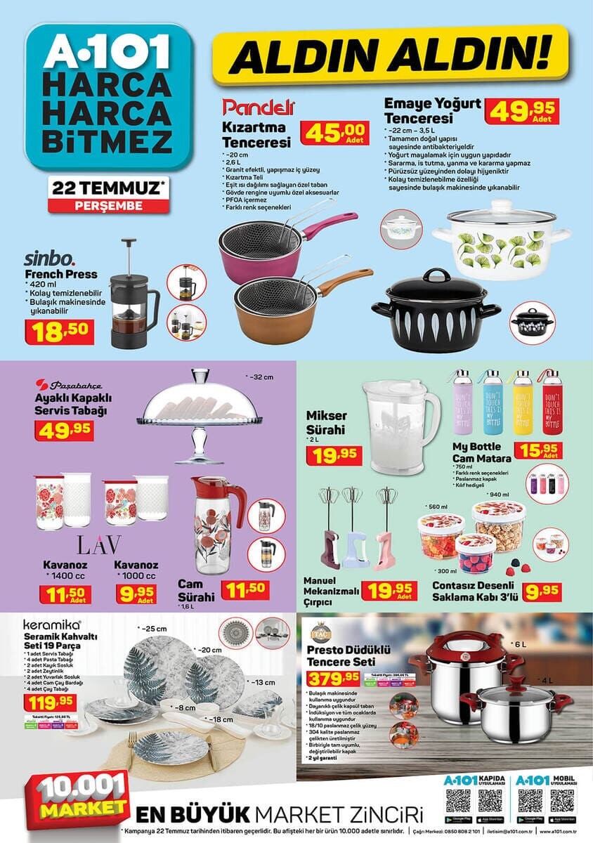 a101 aldın aldın 22 temmuz 2021