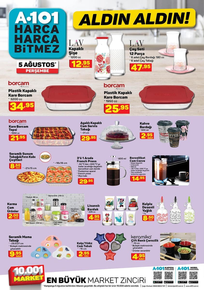 5 ağustos 2021 a101 kataloğu