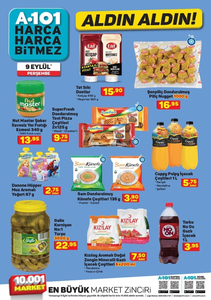 a101 kampanya 9 eylül 2021