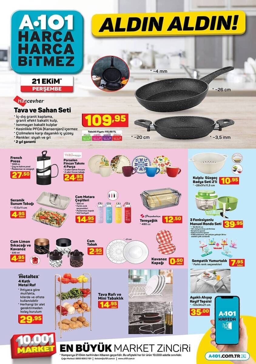 a101 21 ekim 2021 aktüel ürünler