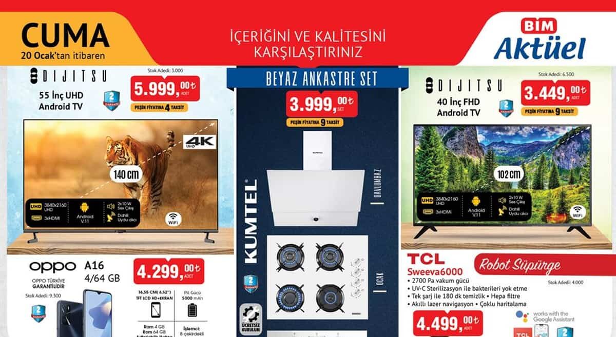 BİM 20 OCAK 2023 KATALOĞU AKTÜELBUL